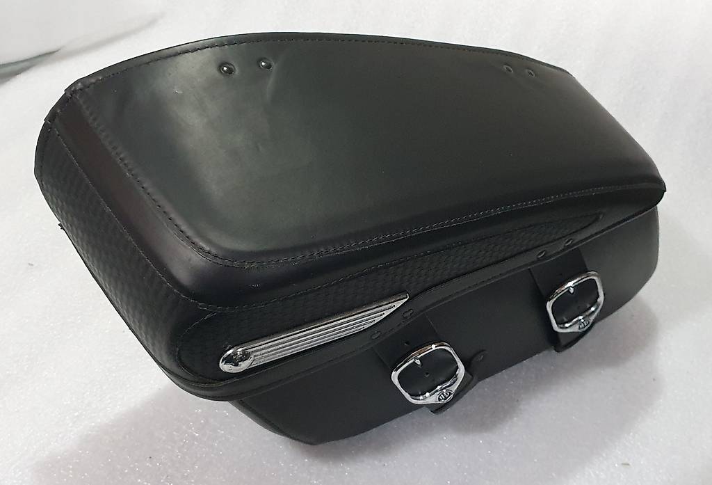 Motorrad-Seitentaschen Für Harley Road Glide - Wasserdichte Leder-Taschen 24x39x19cm