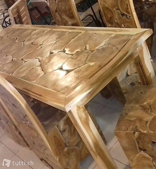 Tisch Esstisch Küchentisch Holz Teak Holztisch Gartentisch ...