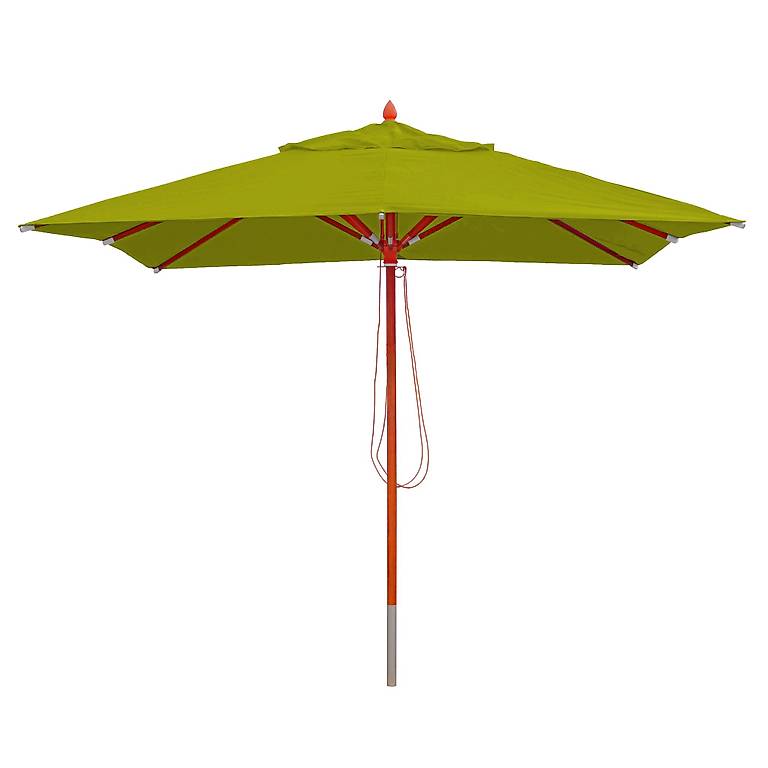 Mendler Ombrellone Quadrato HWC-C57 4x4m Antracite - Tetto In Poliestere 300g Con Traliccio Legno E Alluminio