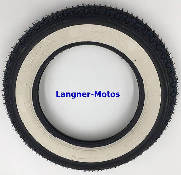 2EXTREME Speedways JZ-101 Reifen 3.00-10 - Klassischer Rollerreifen Für Honda Dio, Vespa, Yamaha Jog