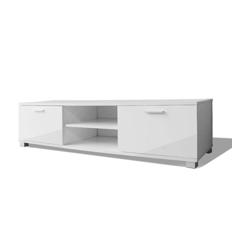 TV Schrank Hochglanz Weiß 140x40,3x34,7 cm in Zug kaufen - Bohnet-Trade