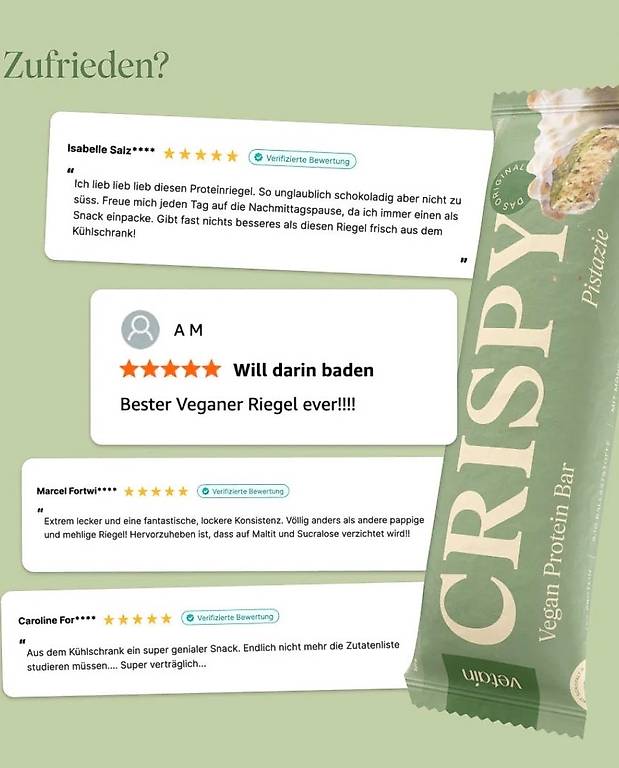 Vetain Crispy Veganer Protein Riegel - Pistazie / Pistachio im Kanton ...