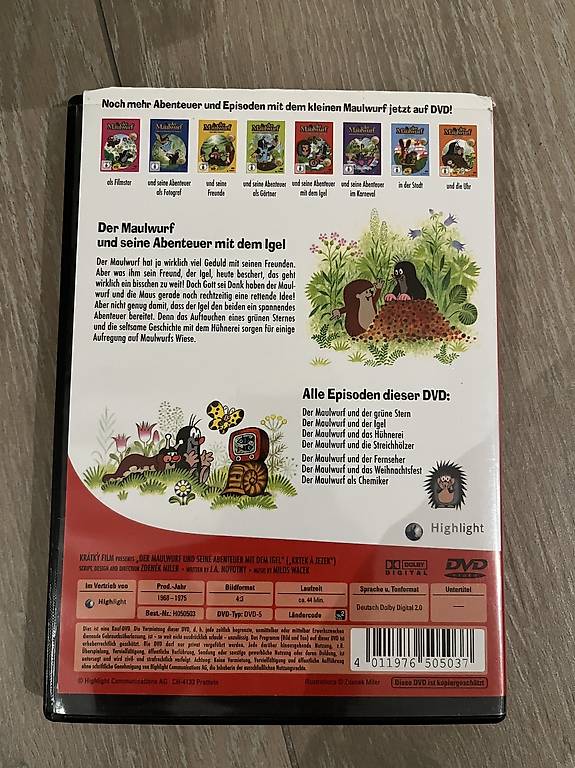 Der Maulwurf und seine Abenteuer mit dem Igel DVD im Kanton Aargau