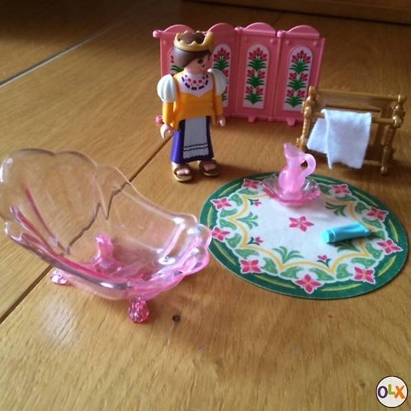 Pièce Playmobil 4252 - Paravent De Salle De Bain Pour Château De Princesse, Occasion Très Bon état