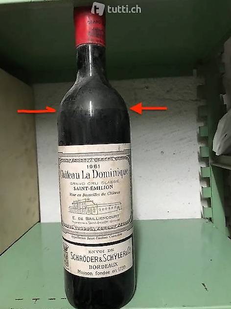 Chateau La Dominique, vino bordeaux annata 1961 Cantone Ticino - tutti.ch