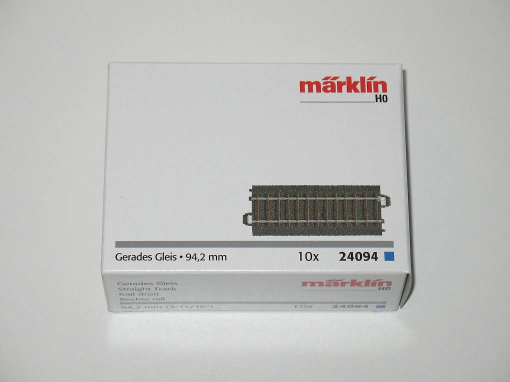Märklin H0 Starterset H0 Märklin C (incl. Track Bed) 24094 Straight Track 94.2 Mm 10 Pc(s Märklin H0 Schienen