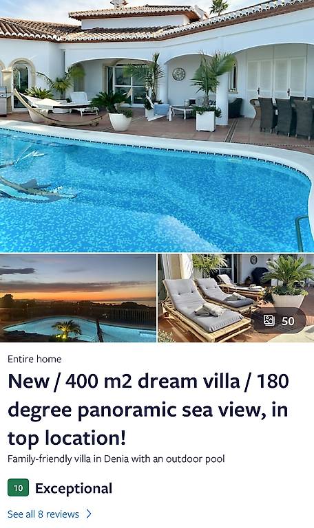 Villa "buena Vista" 400 m2 mit 180 Grad Panorama Meersicht!