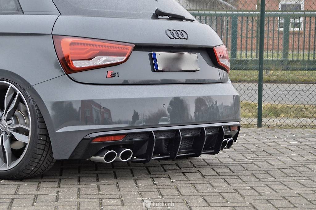 Heckansatz Heckeinsatz Diffusor aus ABS für Audi S1 8X in St. Gallen kaufen - D`s Car Factory ...