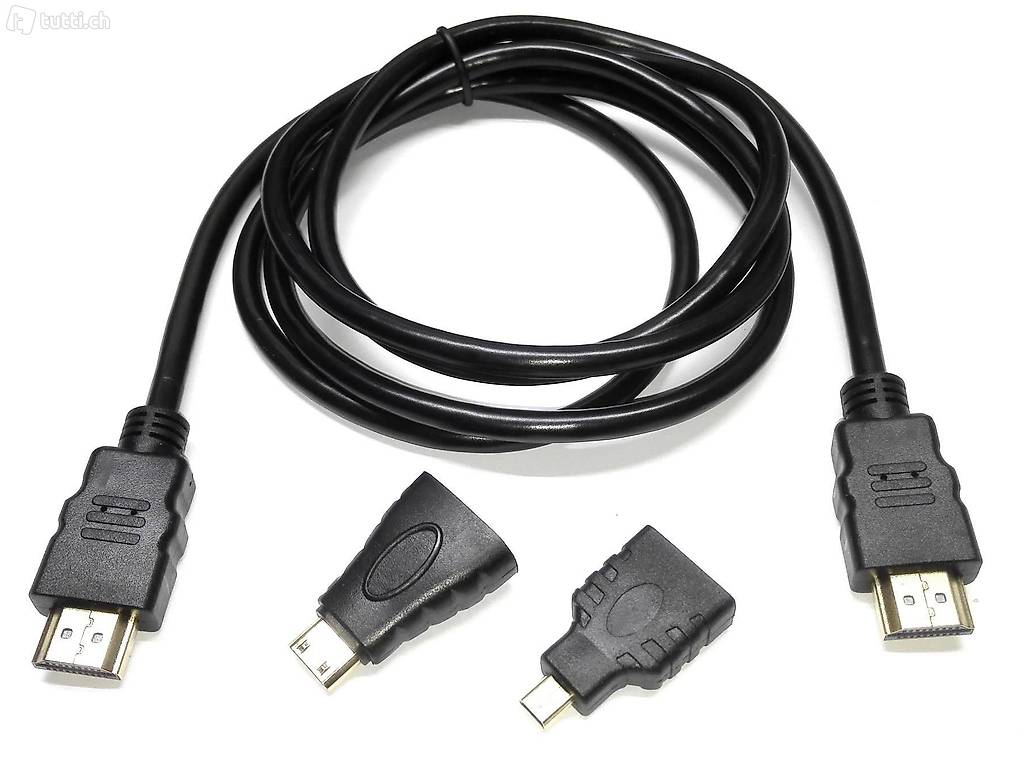  3 in 1 HDMI Adapter Mini Micro steckerHDMI Kabel TV Laptop N