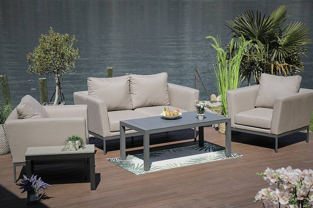 Sunbrella Lounge Gartenmöbel mit Outdoor Stoff Canton SaintGall
