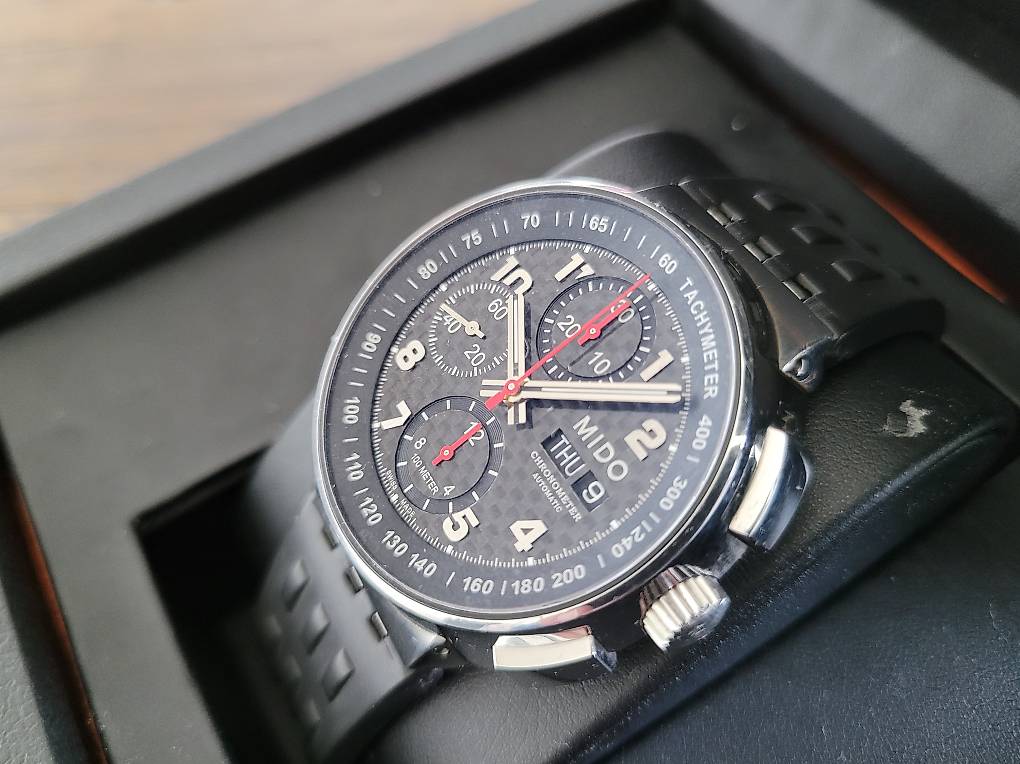 Mido all outlet dial chronometer chronograph