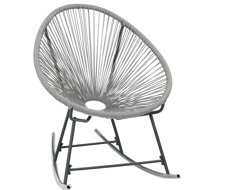 GartenSchaukelstuhl Moonchair Poly Rattan 72,5x77x90 cm