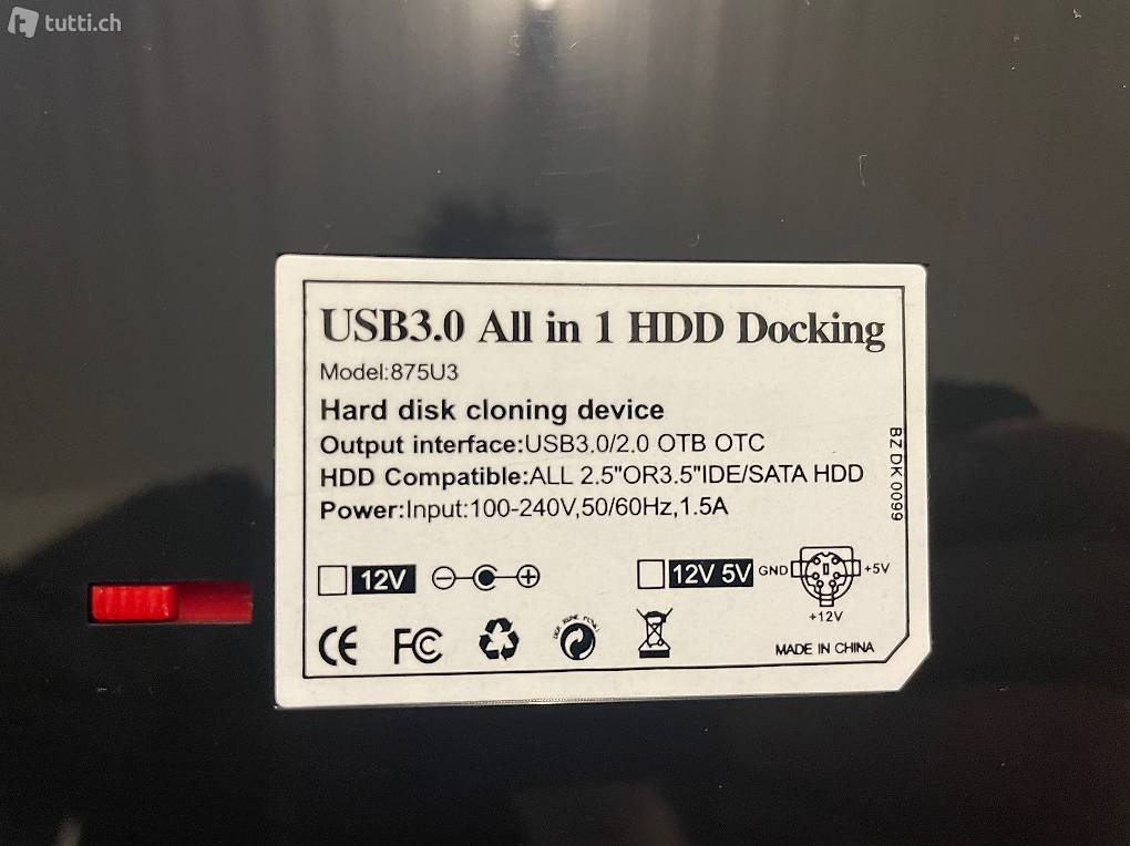 Dual Festplatten Docking 2.5, 3,5 (SATA & IDE Neu! !
