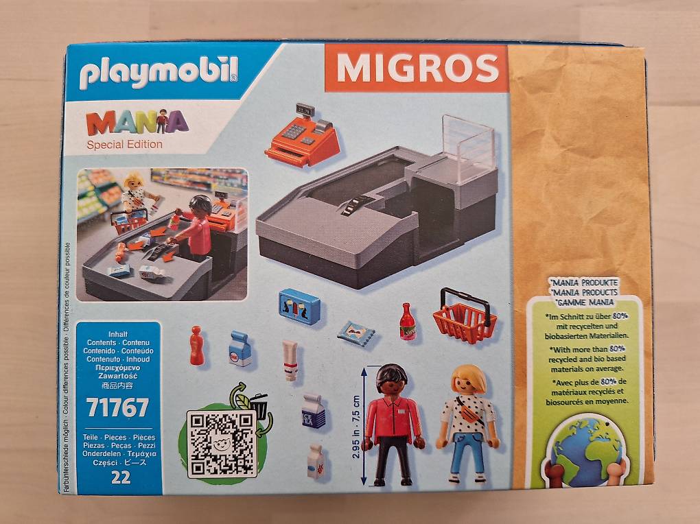 Playmobil Caisse Enregistreuse - Exclusivité Migros Suisse - 22 Pièces - 71767 - Neuf