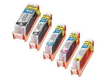 ersetzt CLI-521BK iColor Patrone für CANON photo-black mit CHIP