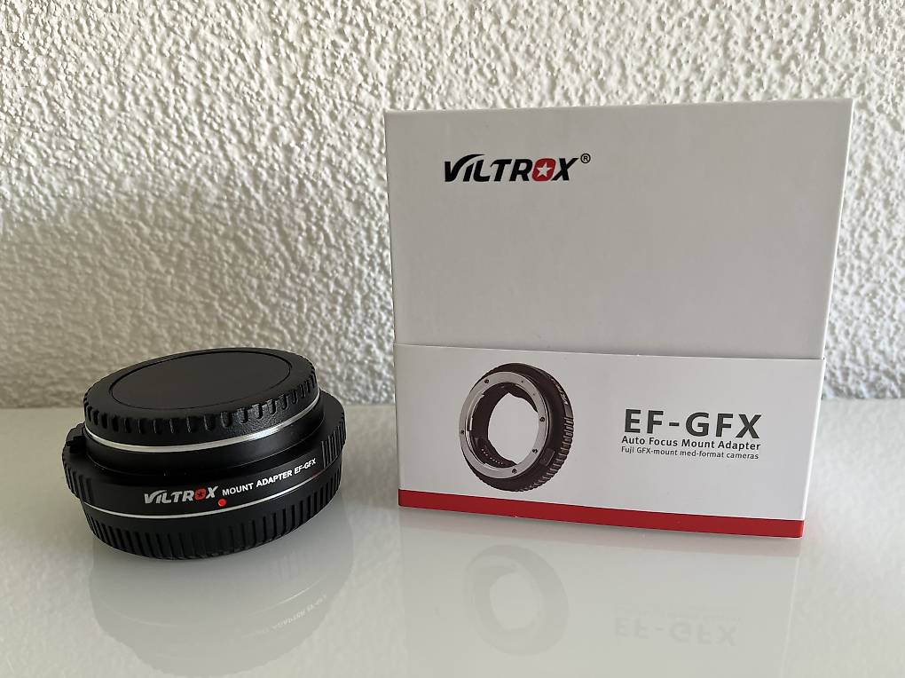 VILTROX EF-GFX Adattatore Per Obiettivi Canon EF/EF-S Su Fotocamere Fuji GFX (50S/50R) – AF, Contatti Elettronici, Aggiornabile Via USB