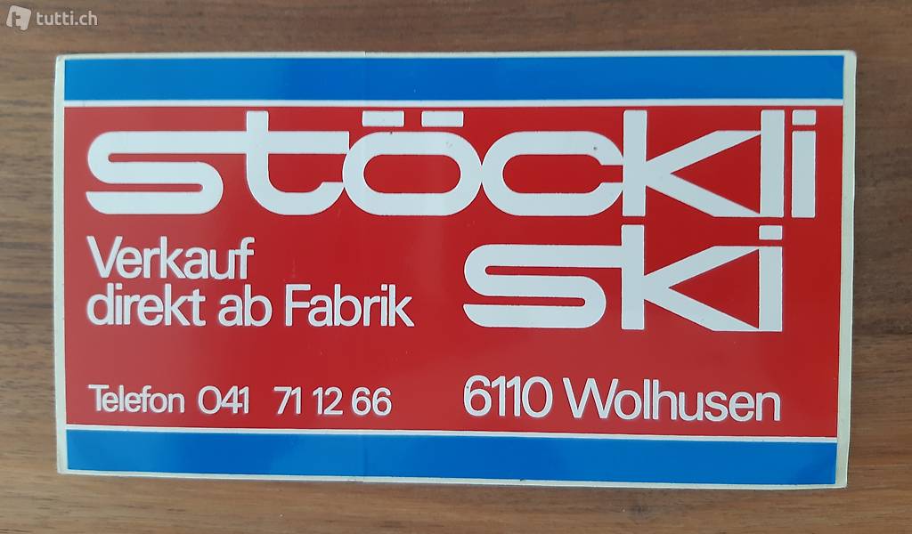 Stöckli Ski - Kleber / Abziehbild