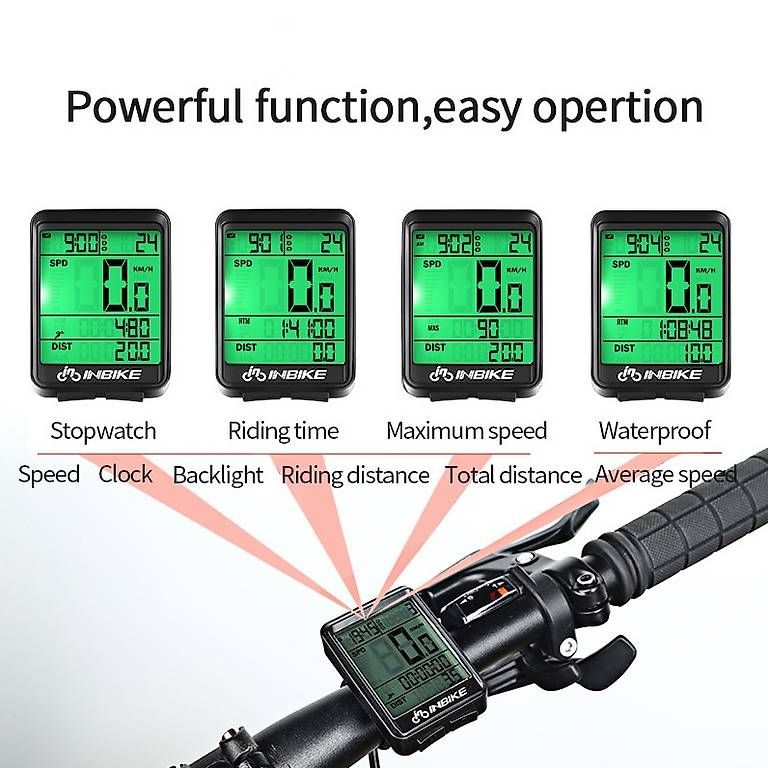 INBIKE Wasserdichte Fahrrad Computer Kilometerzähler in