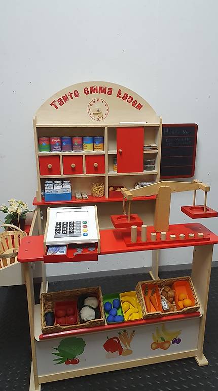 Holz Eiswagen Für Kinder - Rollenspiel Kaufladen Mit Zubehör Ab 3 Jahre