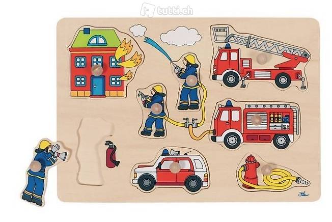  Goki Puzzle Feuerwehr,
