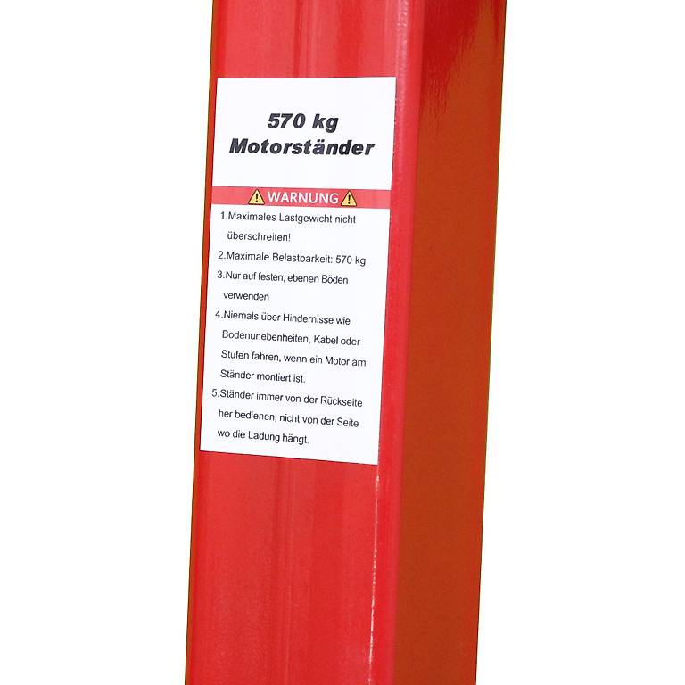 Cavalletto Pieghevole Per Motori Fuoribordo Fino A 30 CV - Trasporto, Riparazione, Esposizione | Ruote Gommate Incluse