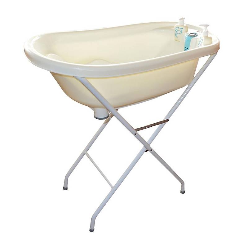 [ NEUWARE ] > Babybadewanne mit Gestell weiss