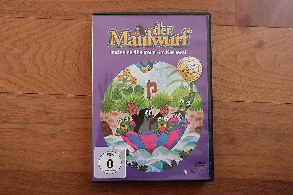 DVD der Maulwurf und seine Abenteuer im Karneval im Kanton Zürich