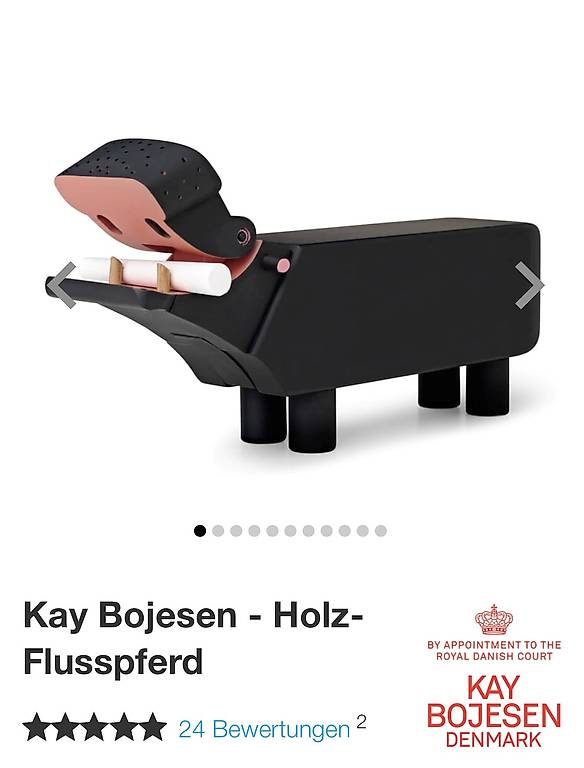 Kay Bojesen | Holz | Flusspferd im Kanton Aargau