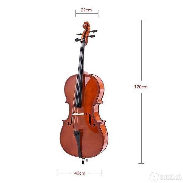  Cello mit Fall 3/4 Grösse