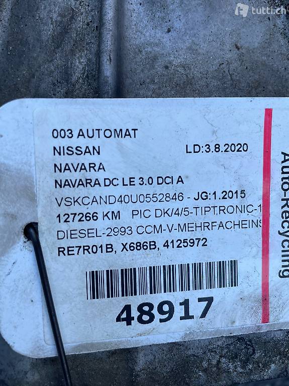  Automat Nissan Navara DC 3.0DCI A