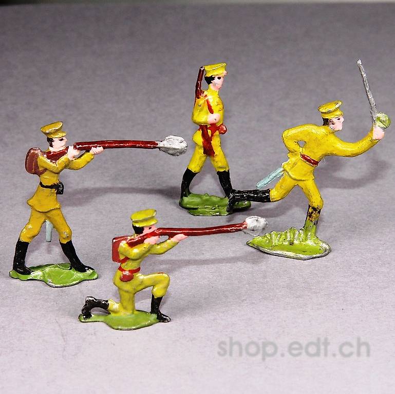8 Soldats De Plomb 54mm – Armée Des Indes – Figurines Collection – Occasion