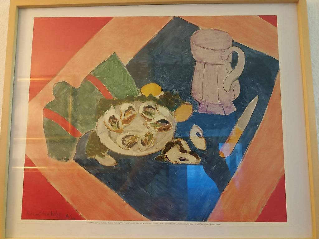 Henri Matisse - Set Di 3 Stampe Su Tela, 40x60 Cm, Quadri Astratti Minimalisti Per Parete, Blu, Senza Cornice