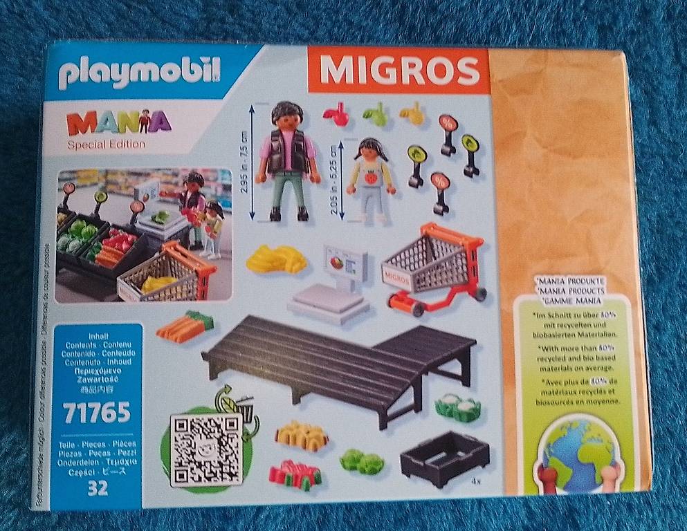 Lot Playmobil Mania Migros NEUF - Set Complet 6 Boîtes (71763 à 71768), Fabrication Allemagne