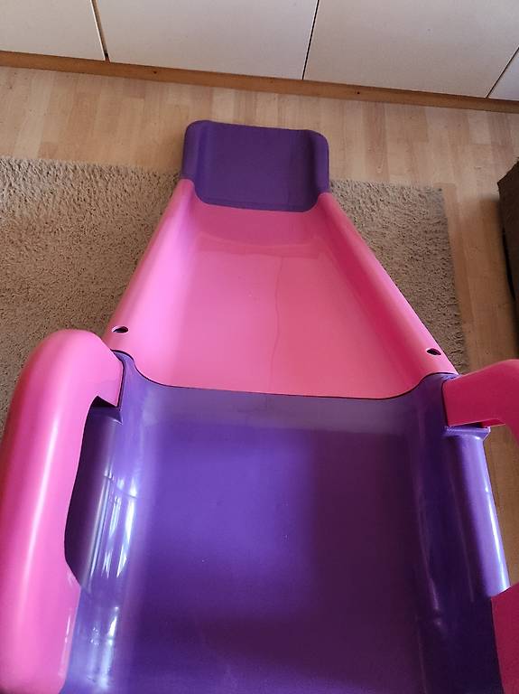 Toboggan pliable pour enfants avec panier de basket rose vif Joy | Maisons du Monde