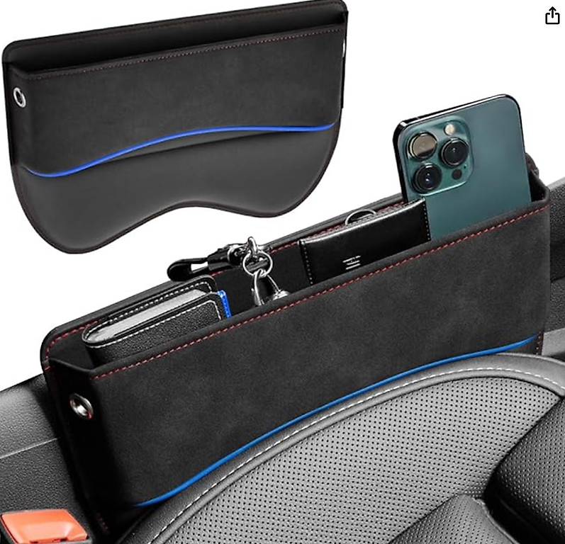 Horktrust Autositz Seitentasche - PU Leder Aufbewahrungsbox Für Auto-Innenraum