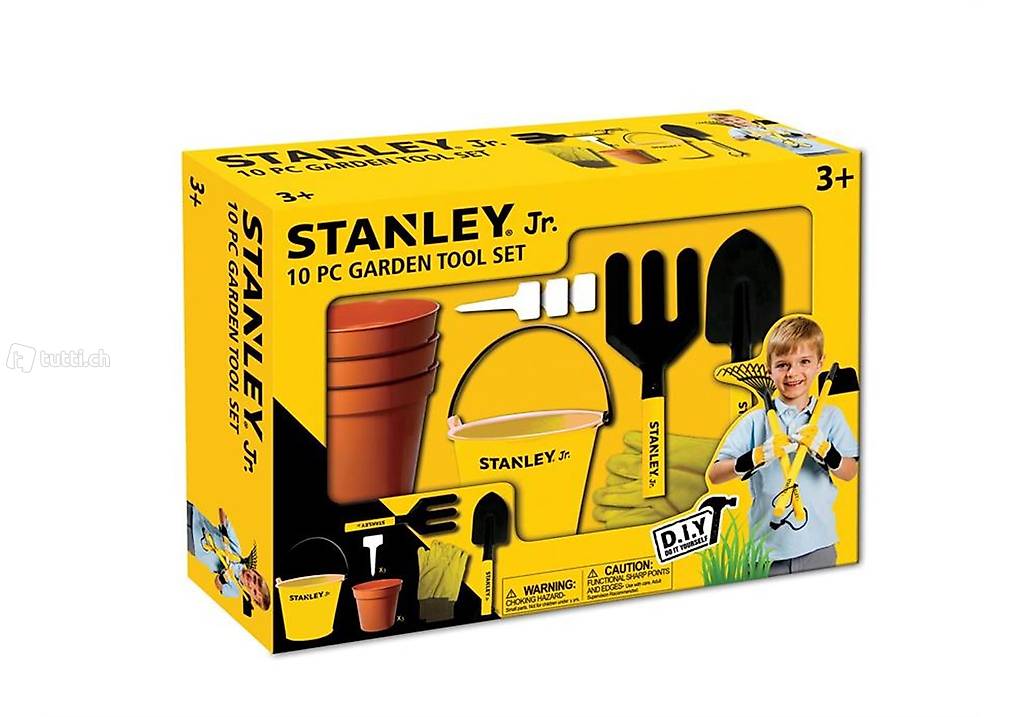  Stanley Jr. Gartengeräte-Set 10-teilig