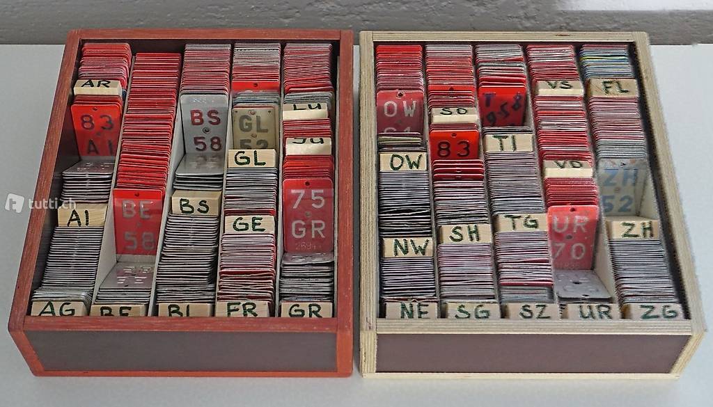 Sammlung Schweizer Velonummern 1946-1988