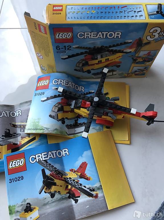 Lego Helikopter Flugzeug Creator 3 in 1 31029