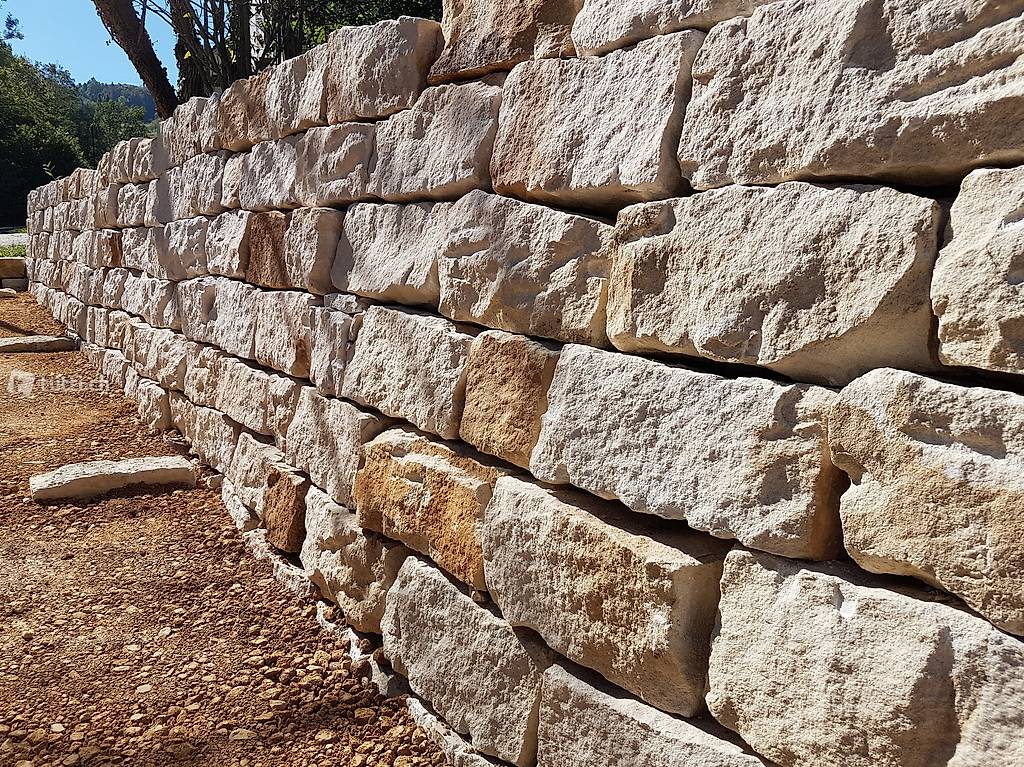Sandstein Mauersteine 20x20x40 cm 2-fach gesägt Hochbeet Sichtschutz *TOP* 