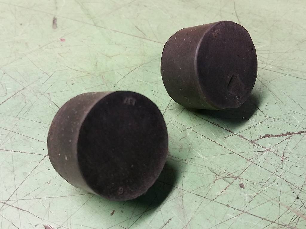 4 Gummipuffer M6x18mm Mit Stiften - Antivibrationsisolatoren Für Maschinen & Motoren