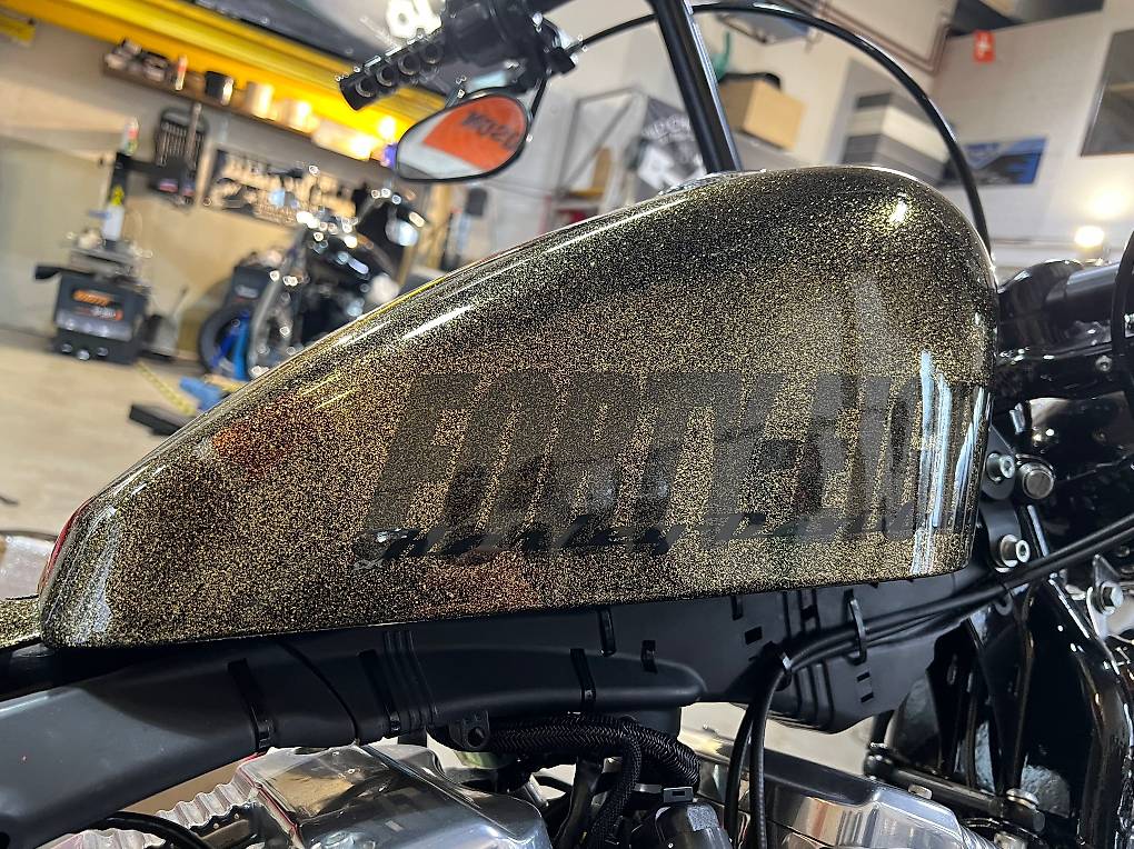 Serbatoio Fondo-piatto Custom Chrome Per Harley Davidson Sportster – Stile Classico E Qualità