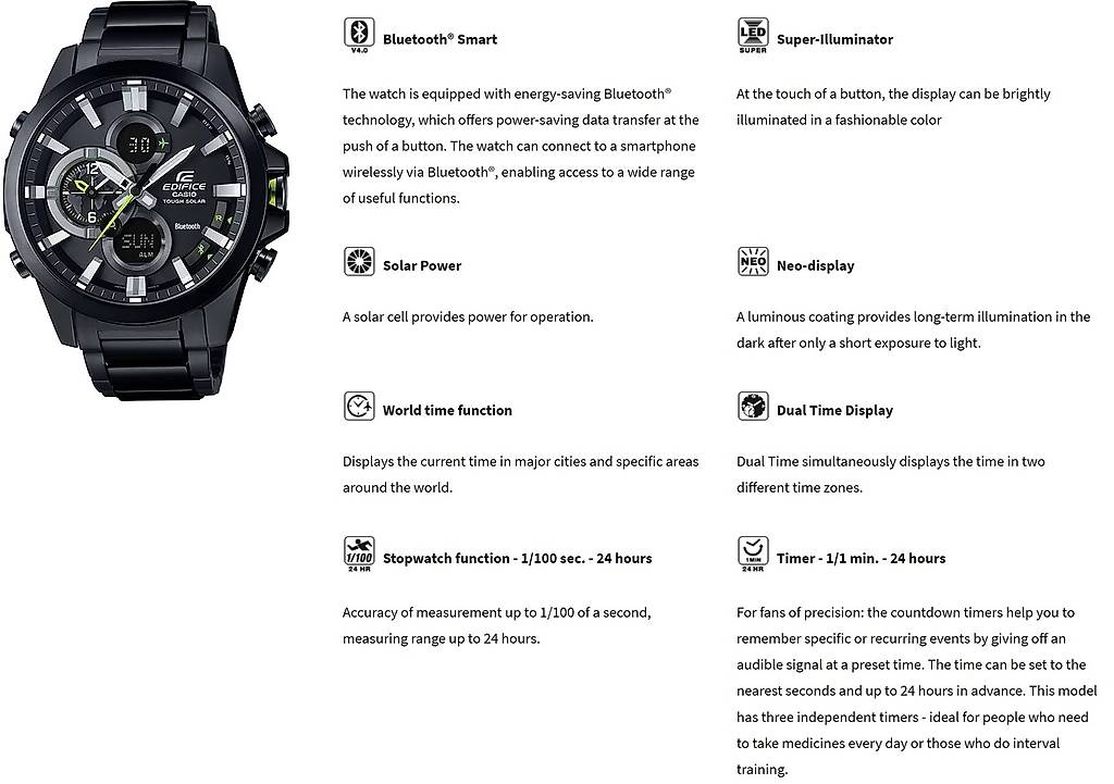 Casio Edifice ECB-500DC-1AER Herrenuhr