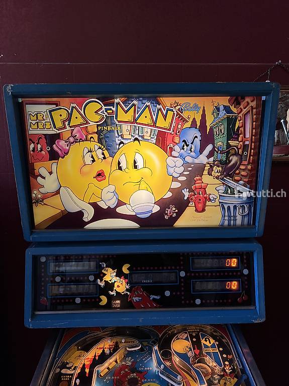  Flipperkasten Pac Man 1982 restauriert