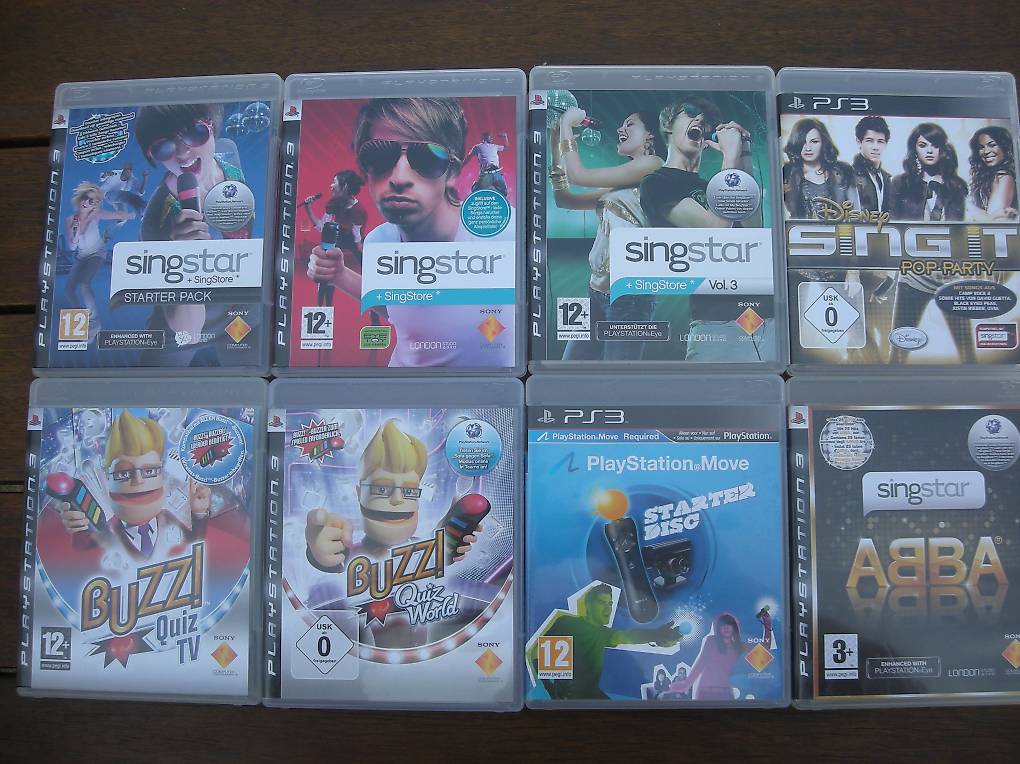 PS-3 Singstar + Buzz Spiele für Playstation Stück/ Preis im Kanton ...