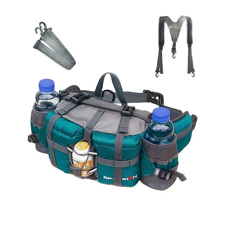 Wassflasche Tasche Aus Nylon | Mit Kordelzug & MOLLE-System | Für Rucksack, Gürtel & Outdoor