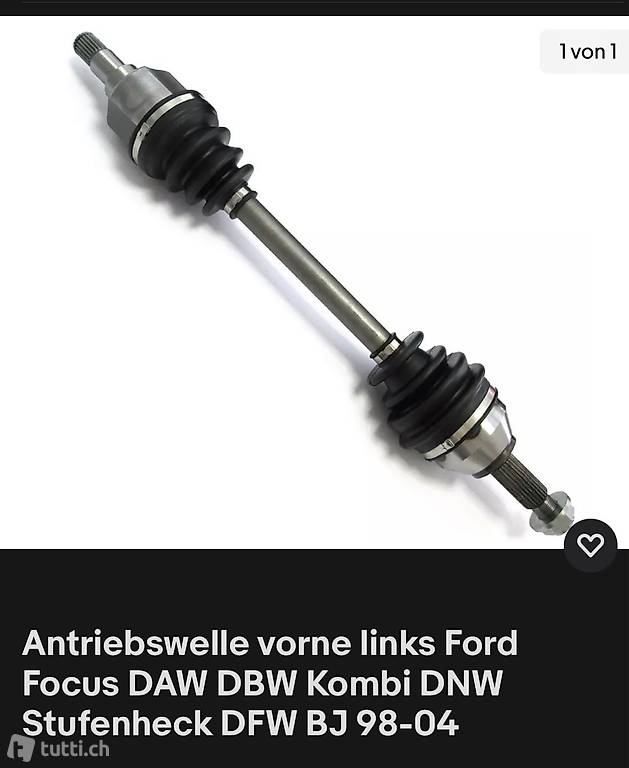 Ford Focus antriebwelle links manuell schaltung