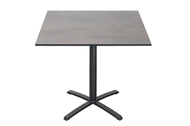 Gartentisch 80x80 braun HPL klappbar Bistrotisch Klapptisch im Kanton