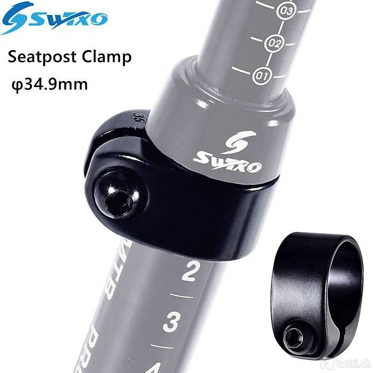 SWTXO Fahrrad Sattelstütze Clamp 34,9mm Sattel Rohr Klemme