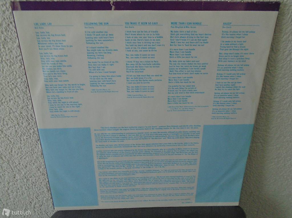 The Everly Brothers, Vinyl, Schallplatte