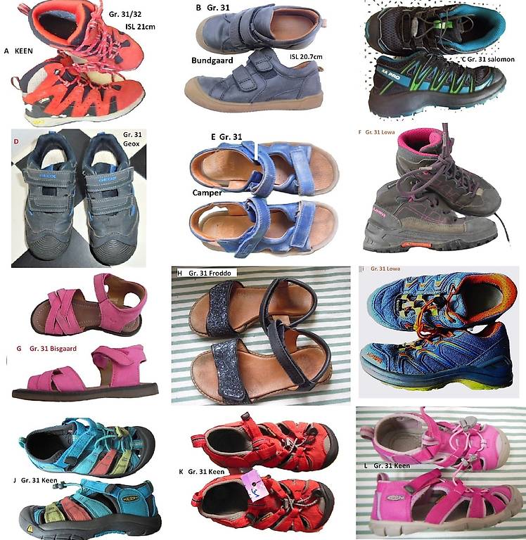 EINZELN Gr 31Bisgaard Froddo Camper Lowa KEEN Salomon Schuhe